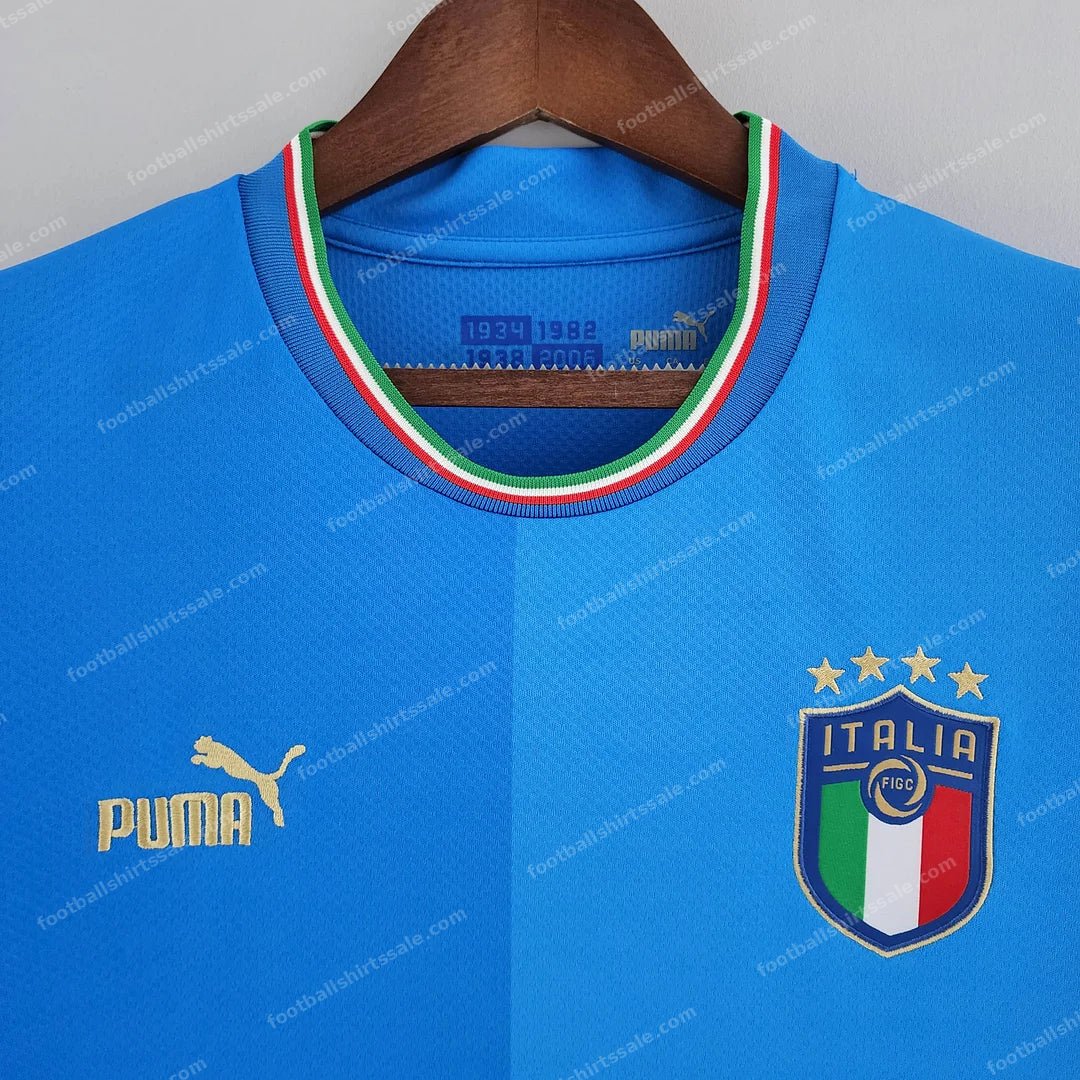 2022 Italy Home Soccer Shirt - Detail 2