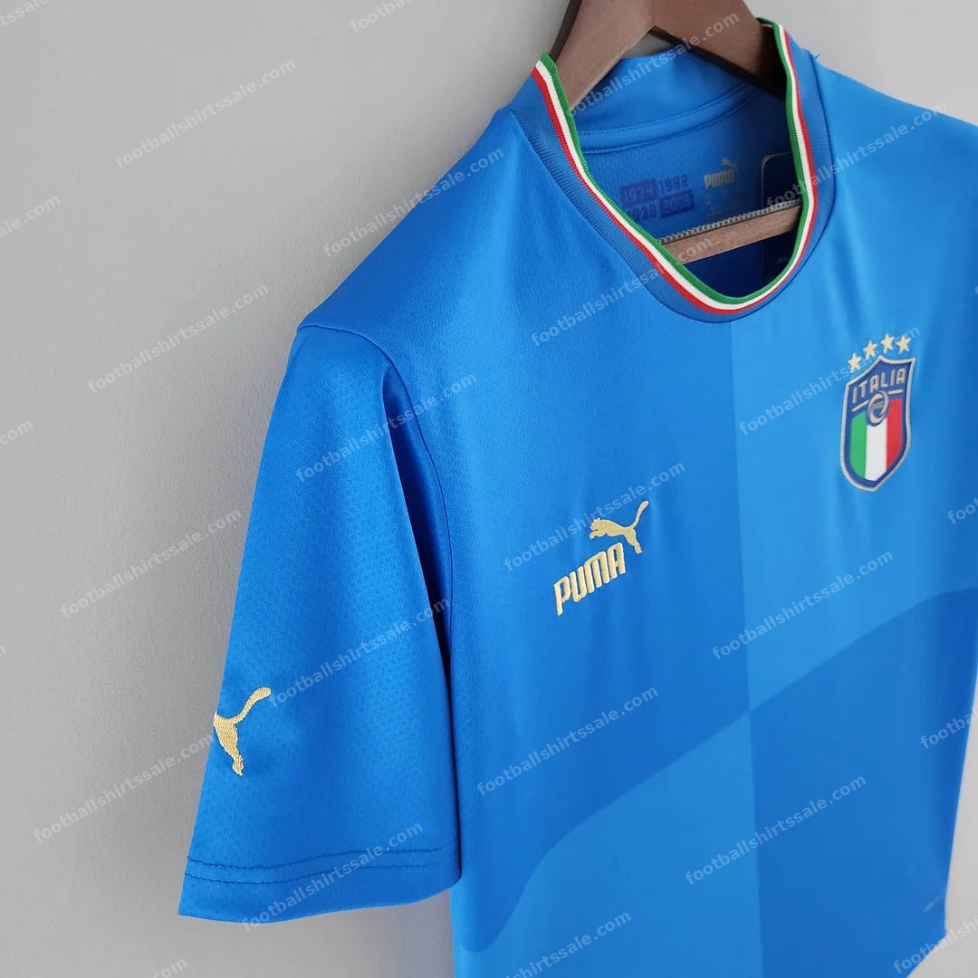 2022 Italy Home Soccer Shirt - Detail 3