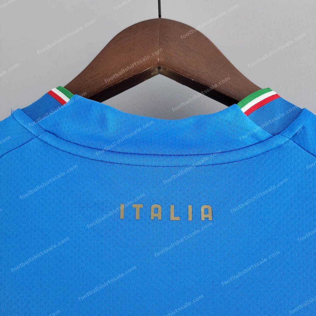 2022 Italy Home Soccer Shirt - Detail 7