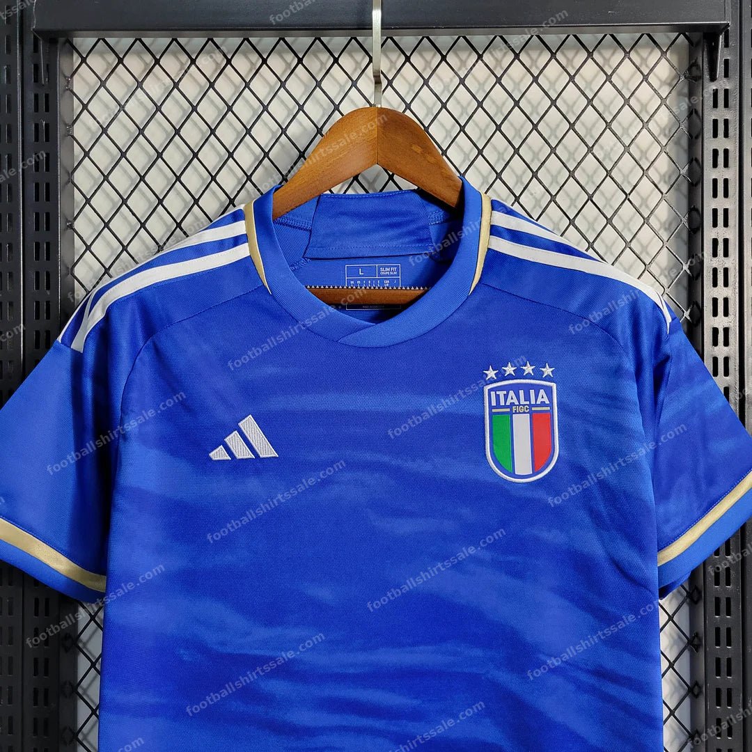 2023 Italy Home Soccer Shirt - Detail 3