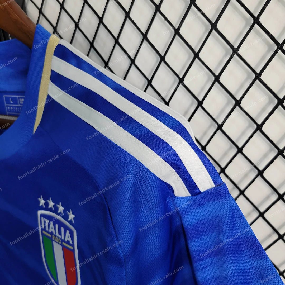 2023 Italy Home Soccer Shirt - Detail 7