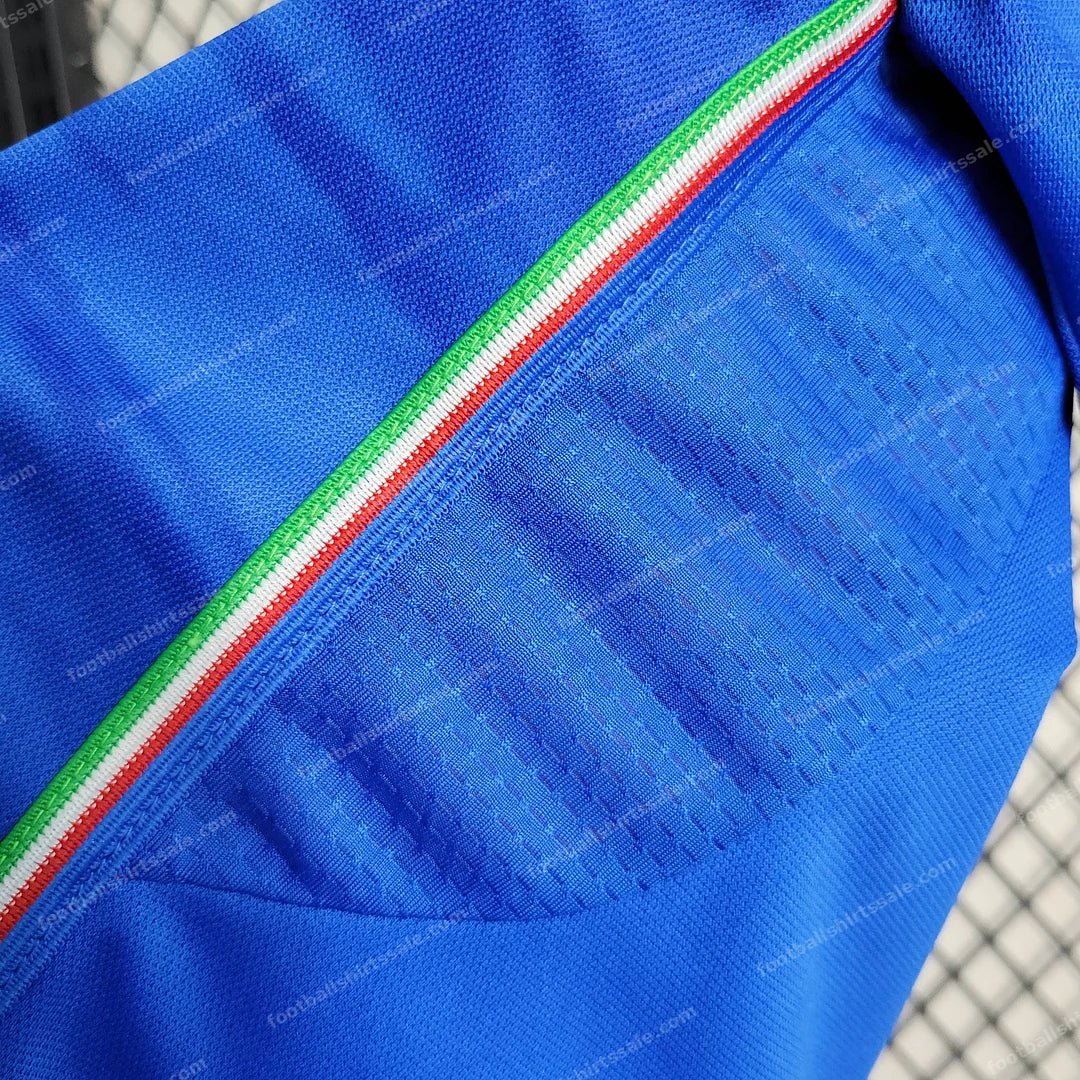 2023 Italy Home Soccer Shirt - Detail 8