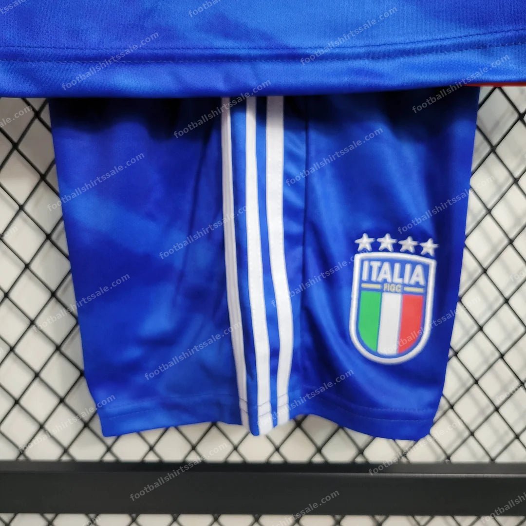 2023 Italy Home Soccer Shirt Kids Size - Detail 10
