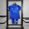 2023 Italy Home Soccer Shirt Kids Size