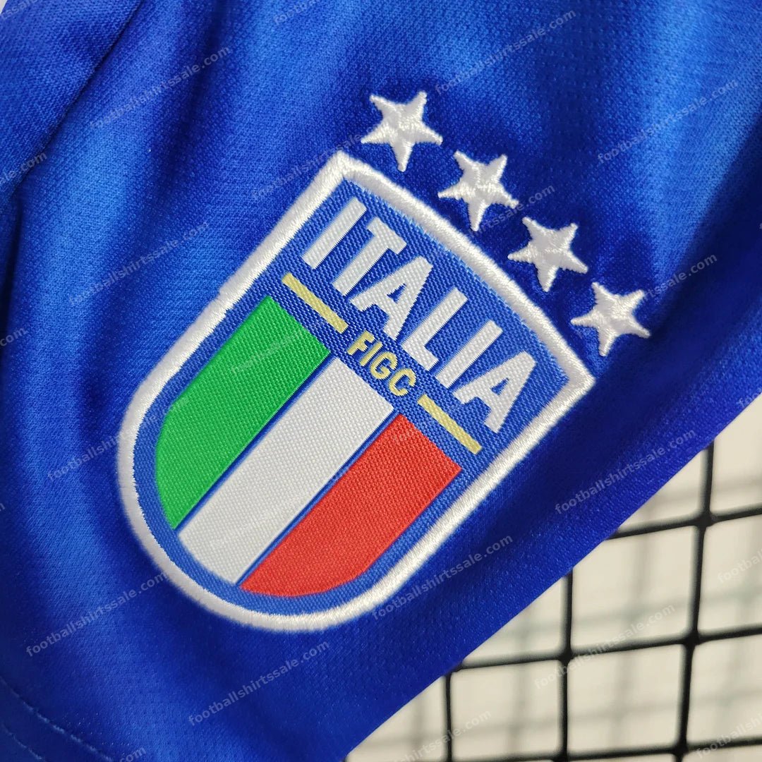 2023 Italy Home Soccer Shirt Kids Size - Detail 11