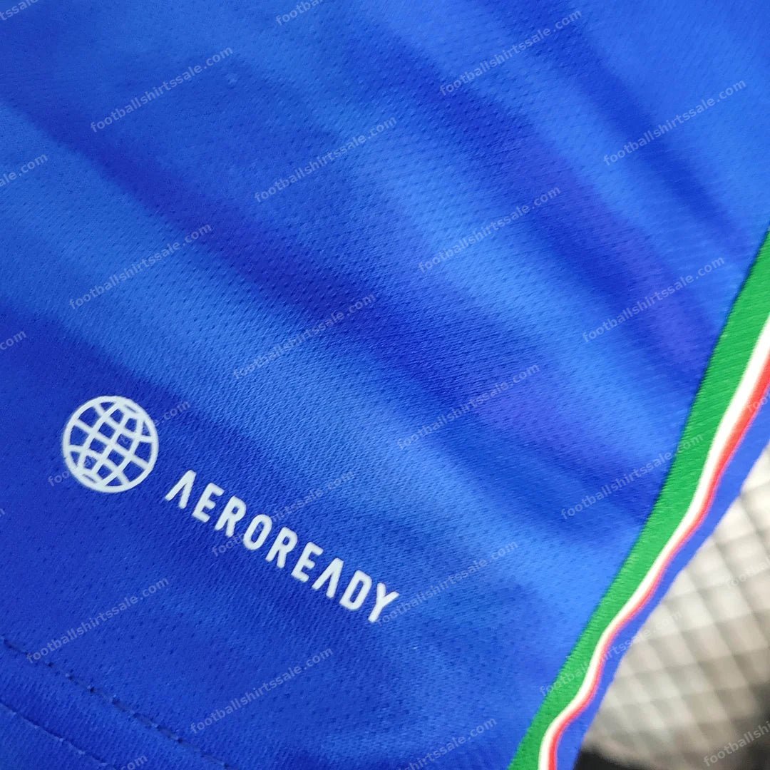 2023 Italy Home Soccer Shirt Kids Size - Detail 7