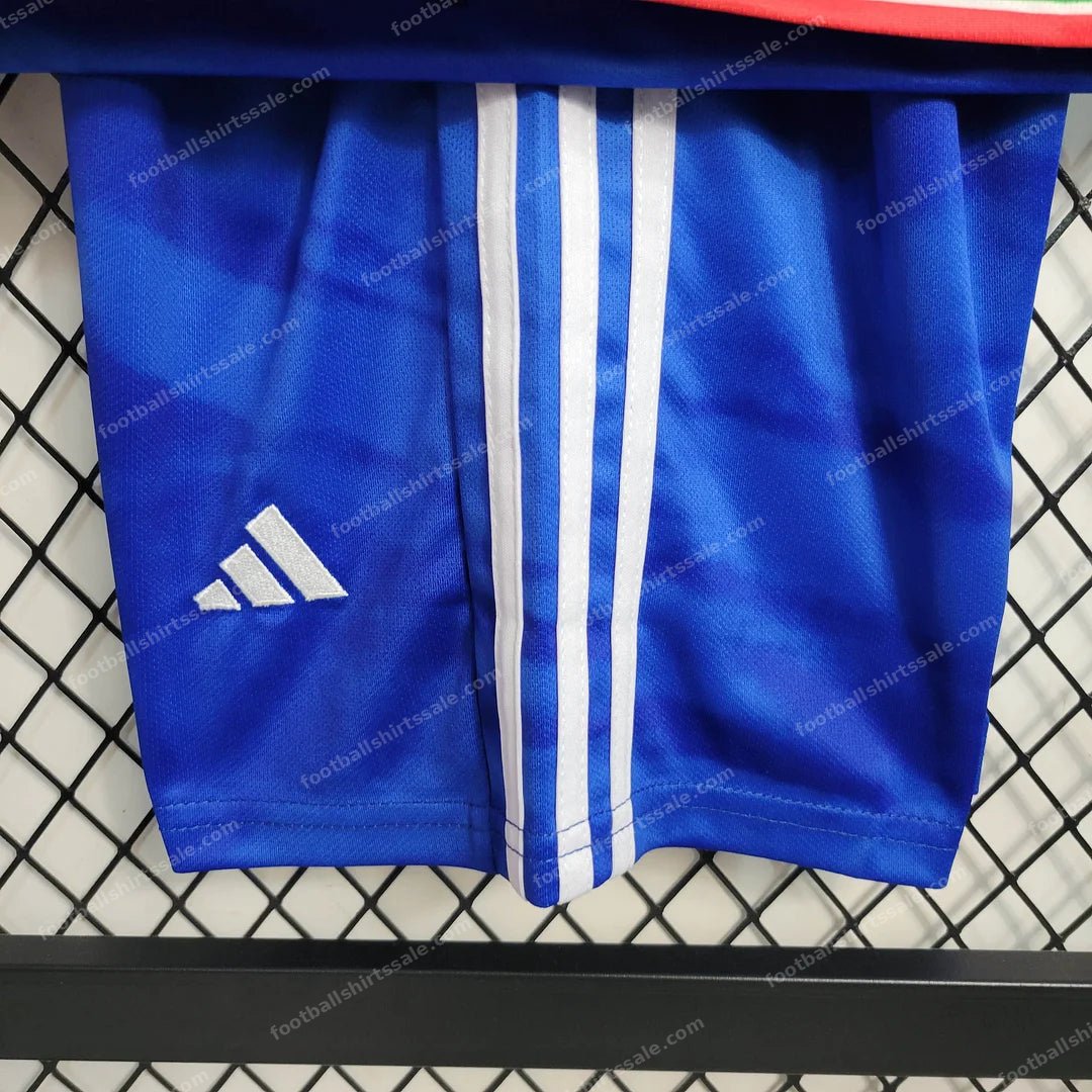 2023 Italy Home Soccer Shirt Kids Size - Detail 8