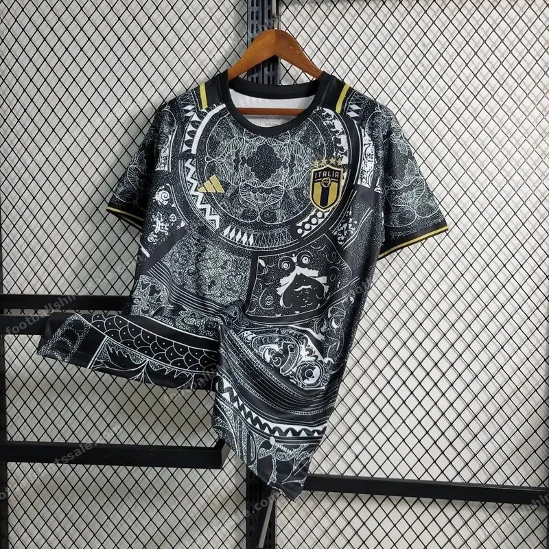 2023/2024 Italy Special Edition Black Soccer Shirt - Detail 1