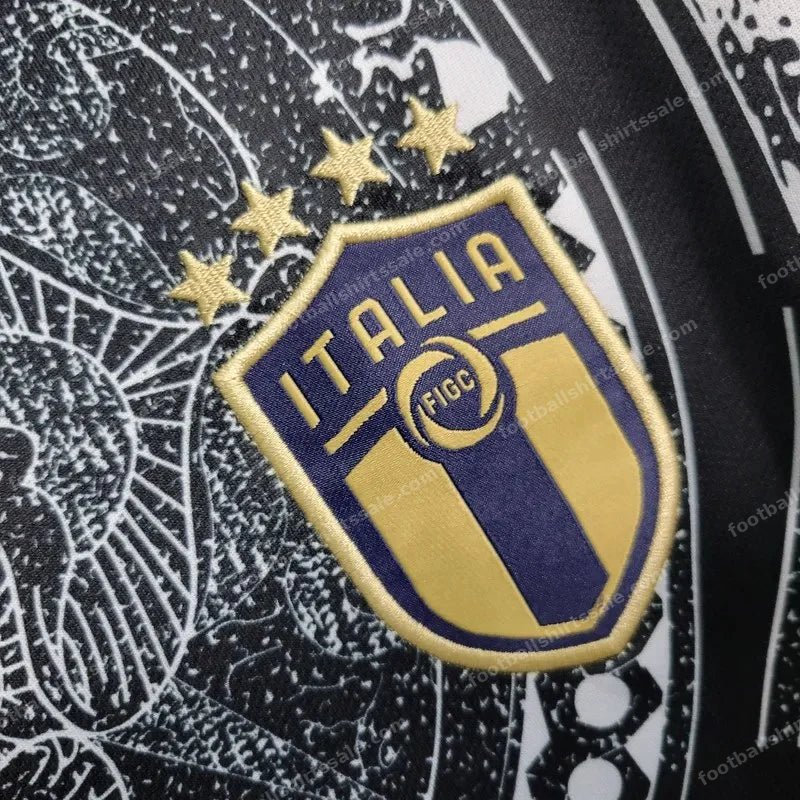 2023/2024 Italy Special Edition Black Soccer Shirt - Detail 5