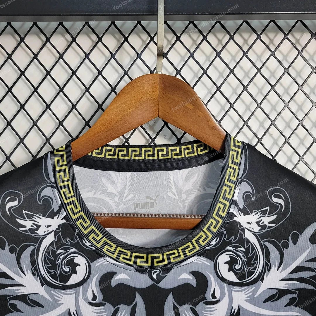2023 Italy Special Edition Black Soccer Shirt - Detail 6