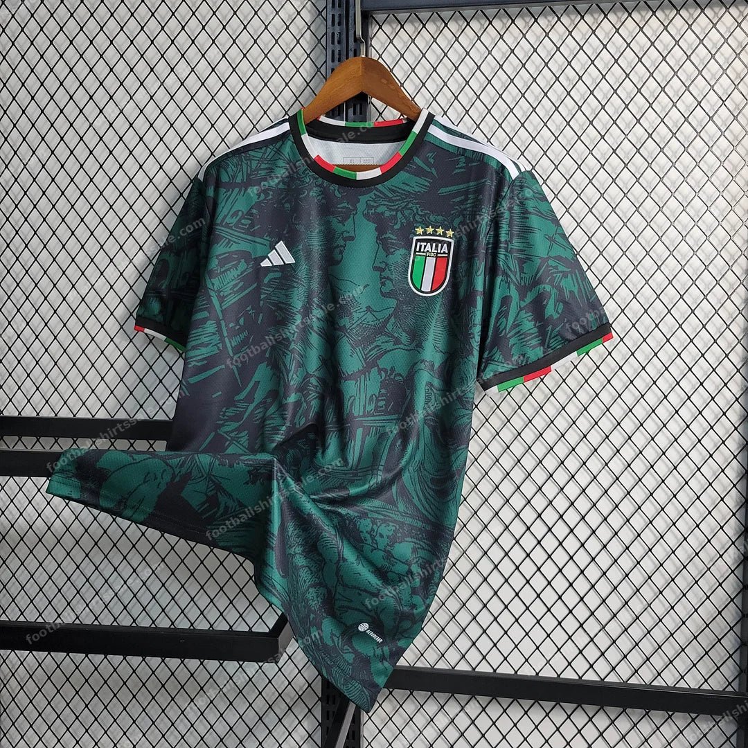 2023 Italy Special Edition Green Soccer Shirt - Detail 1