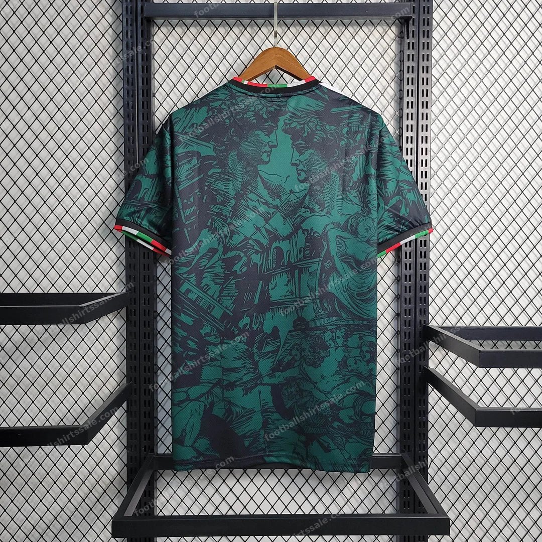 2023 Italy Special Edition Green Soccer Shirt - Detail 2