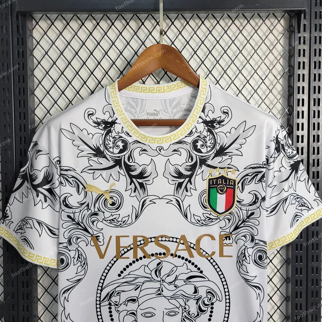 2023 Italy Special Edition White Soccer Shirt - Detail 2