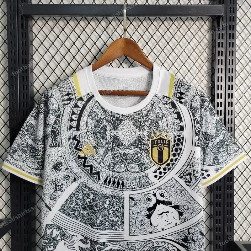 2023/2024 Italy Special Edition White Soccer Shirt - Detail 3