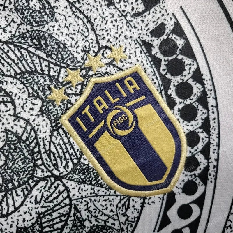 2023/2024 Italy Special Edition White Soccer Shirt - Detail 4