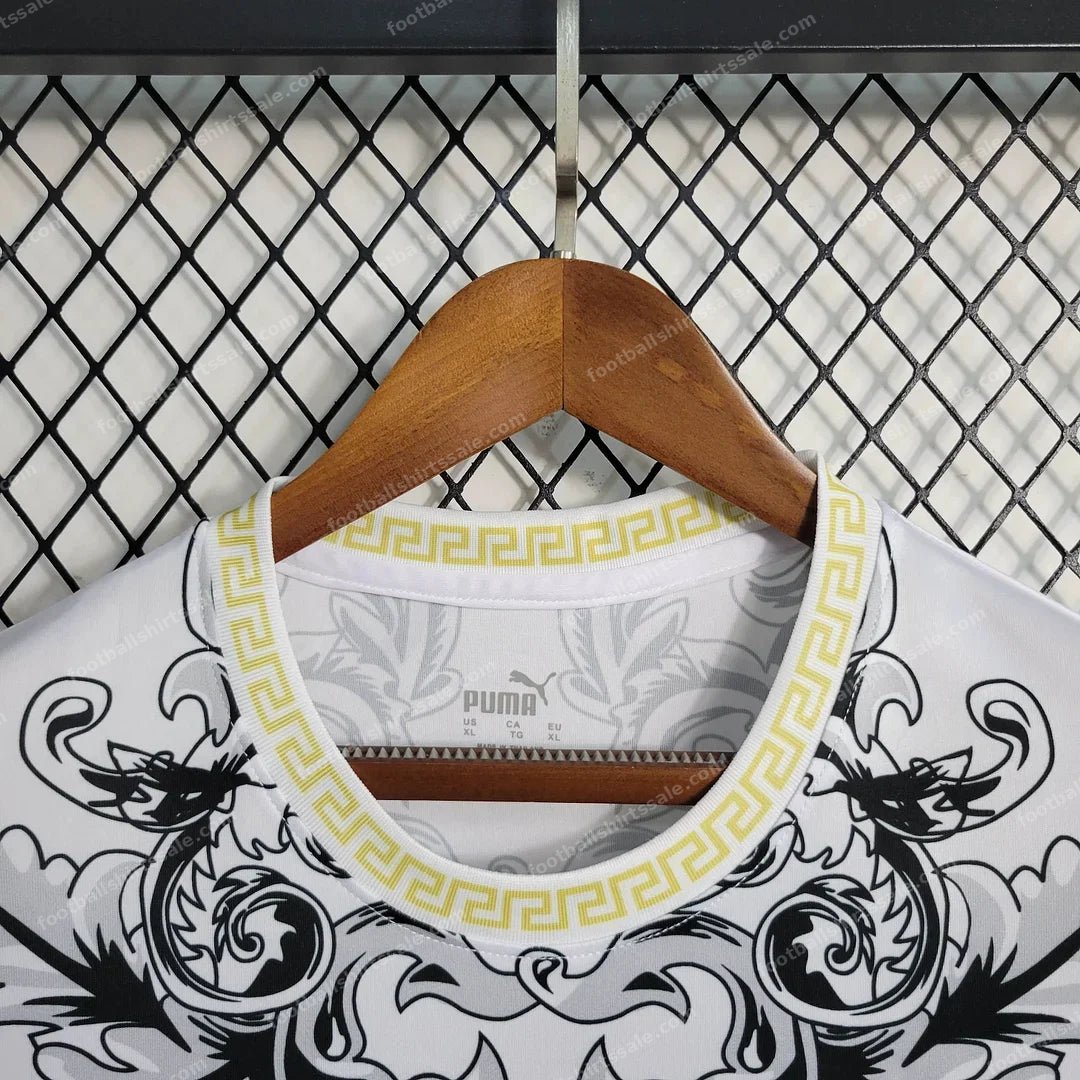 2023 Italy Special Edition White Soccer Shirt - Detail 4