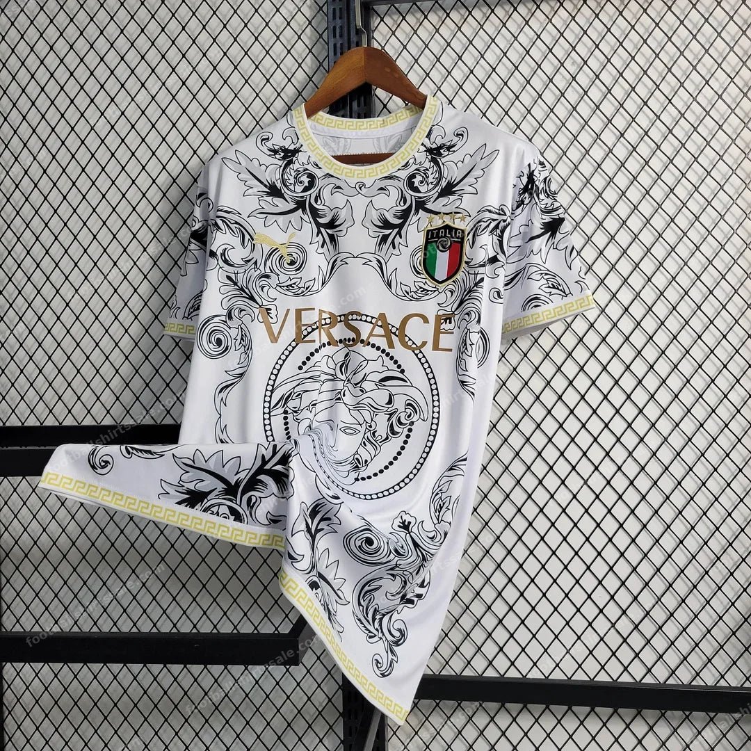 2023 Italy Special Edition White Soccer Shirt - Detail 5