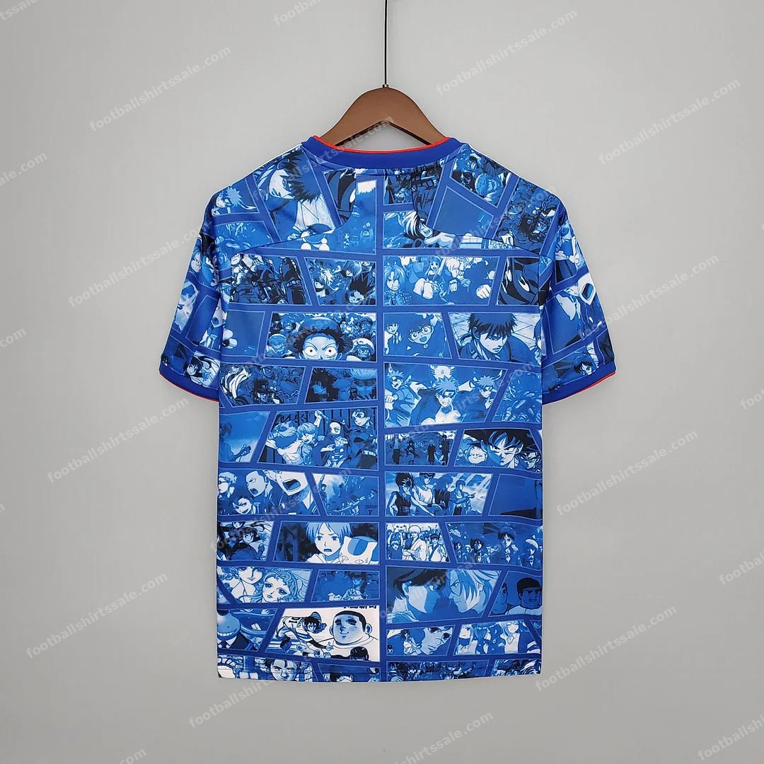 2021 Japan Football Jersey Anime Version - Detail 1