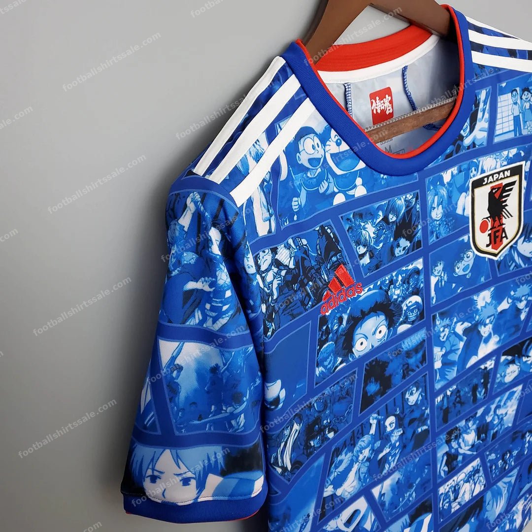 2021 Japan Football Jersey Anime Version - Detail 2