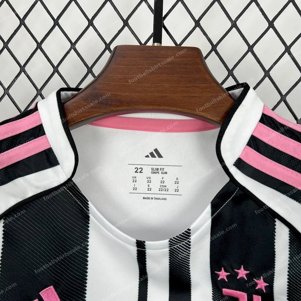 2025/2026 Juventus Home Football Shirt Kids Size - Detail 4