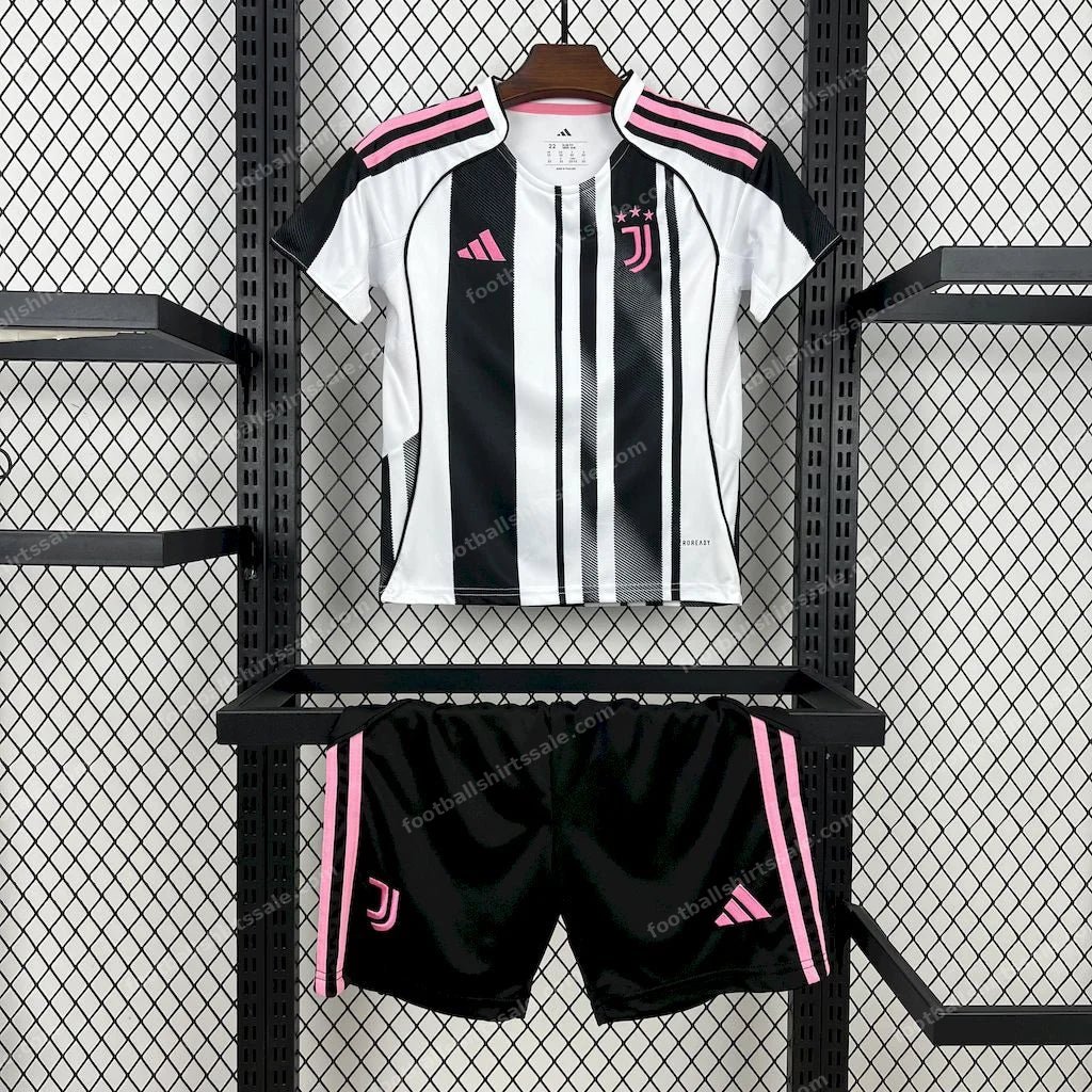 2025/2026 Juventus Home Football Shirt Kids Size