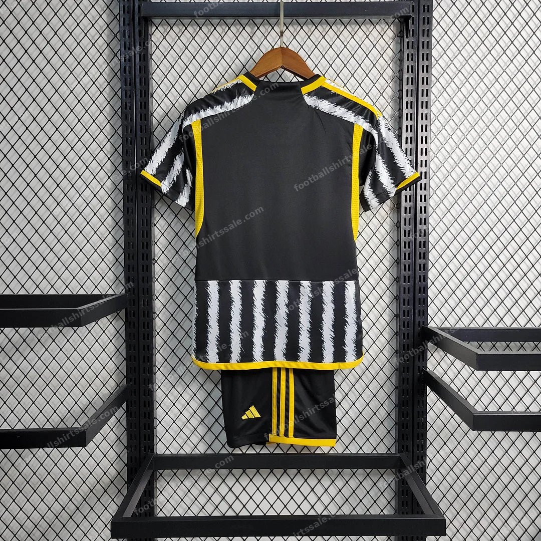 2023/2024 Juventus Home Soccer Jersey 1:1 Thai Quality Kids Size - Detail 1