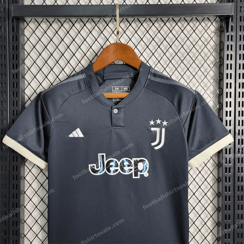 2023/2024 Juventus Third Away Soccer Jersey 1:1 Thai Quality Kids Size - Detail 2