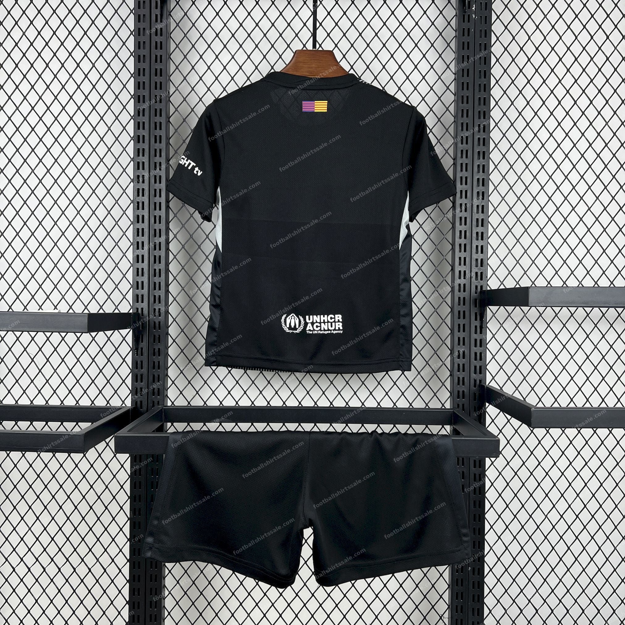 2025/2026 Kids Size Barcelona Black Goalkeeper Football Kit - Detail 1