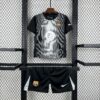 2025/2026 Kids Size Barcelona Black Goalkeeper Football Kit