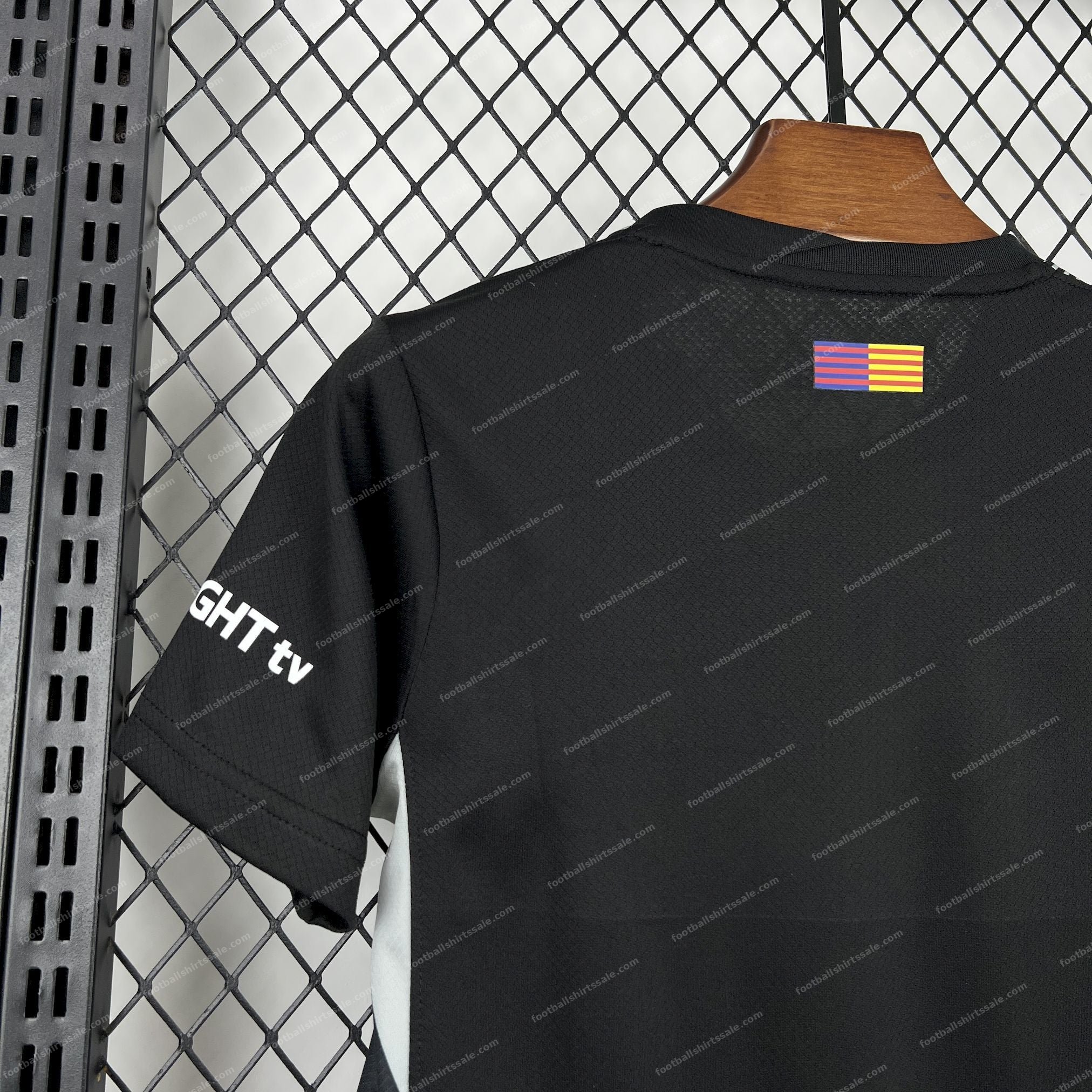 2025/2026 Kids Size Barcelona Black Goalkeeper Football Kit - Detail 5