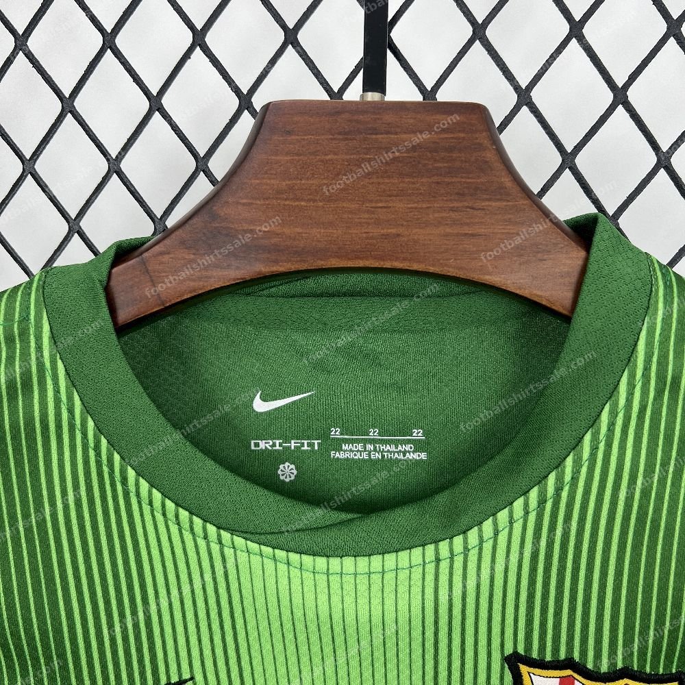 2025/2026 Kids Size Barcelona Green Goalkeeper Football Kit - Detail 2