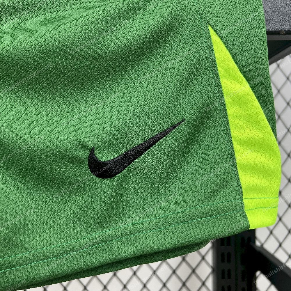 2025/2026 Kids Size Barcelona Green Goalkeeper Football Kit - Detail 8