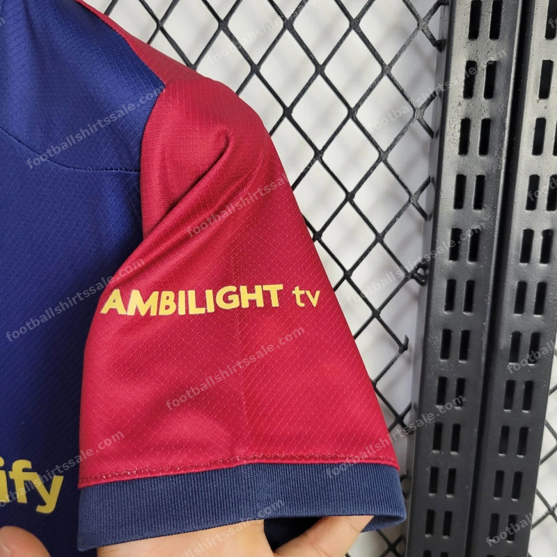 2024/2025 Kids Size Barcelona Home Football Shirt 1:1 Thai Quality - Detail 3