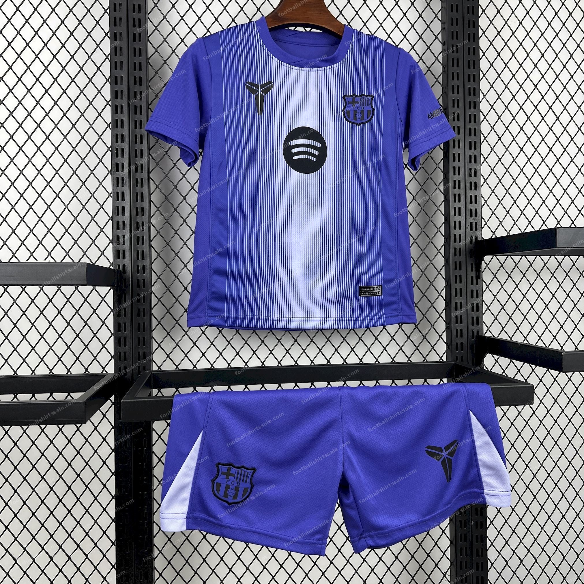 2025/2026 Kids Size Barcelona Purple Goalkeeper Football Kit - Detail 2
