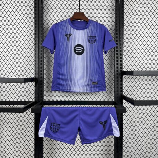 2025/2026 Kids Size Barcelona Purple Goalkeeper Football Kit