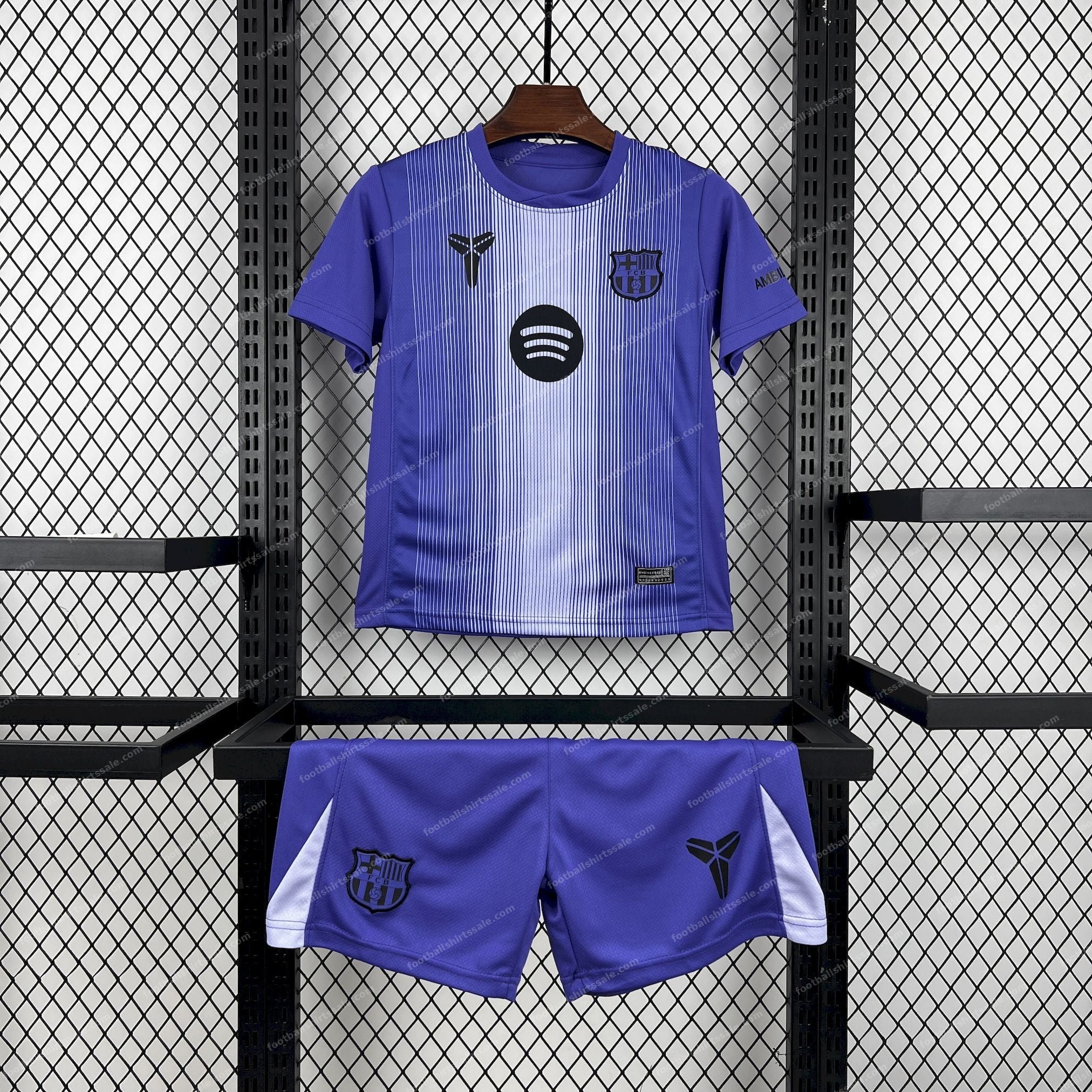 2025/2026 Kids Size Barcelona Purple Goalkeeper Football Kit