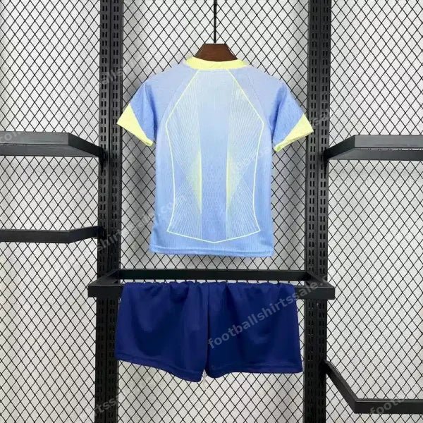 2025/2026 Kids Size Barcelona Special Edition Blue Football Shirt - Detail 1