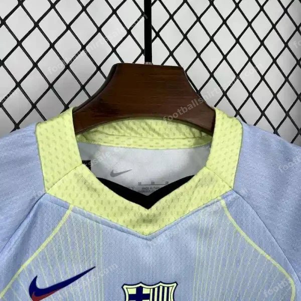 2025/2026 Kids Size Barcelona Special Edition Blue Football Shirt - Detail 2