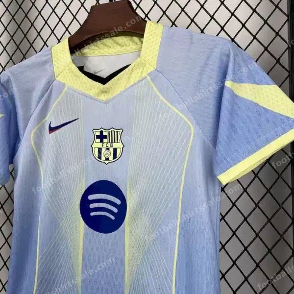 2025/2026 Kids Size Barcelona Special Edition Blue Football Shirt - Detail 4
