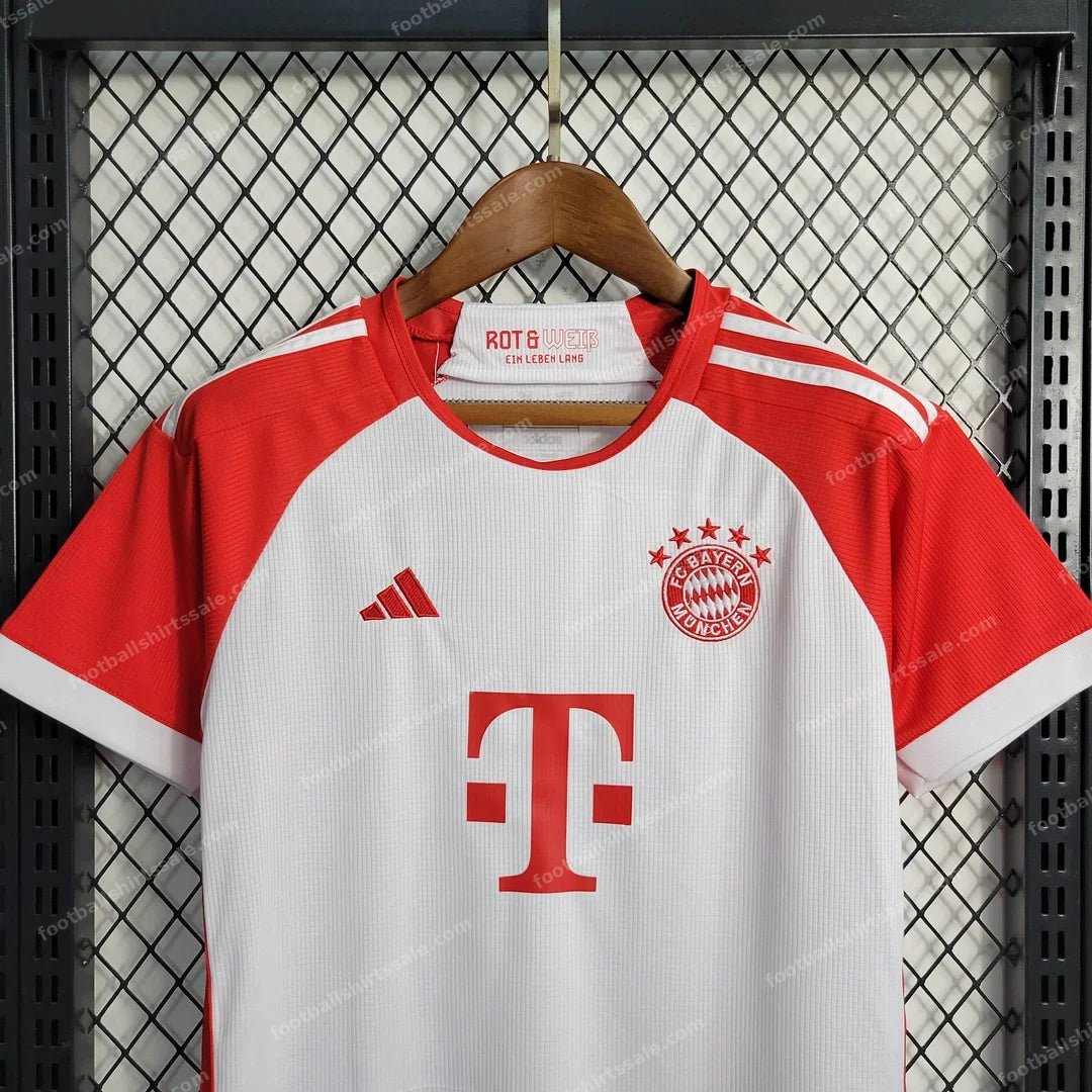 2023/2024 Kids Size Bayern Munich Home Football Jersey 1:1 Thai Quality - Detail 2
