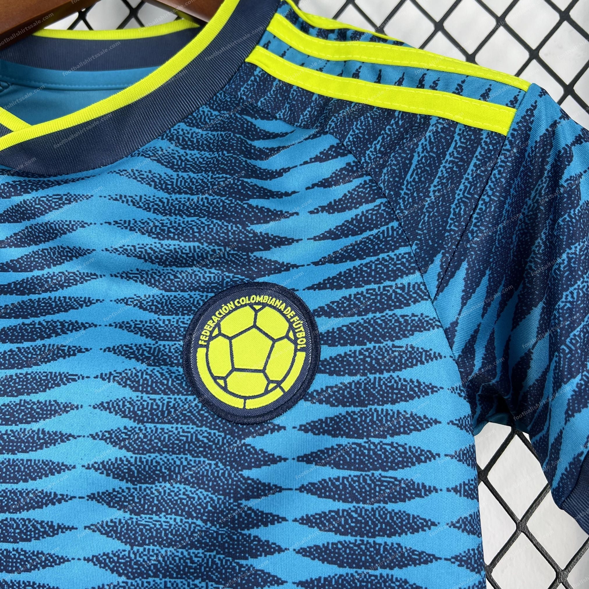 2026 Kids Size Colombia Away Football Shirt - Detail 4