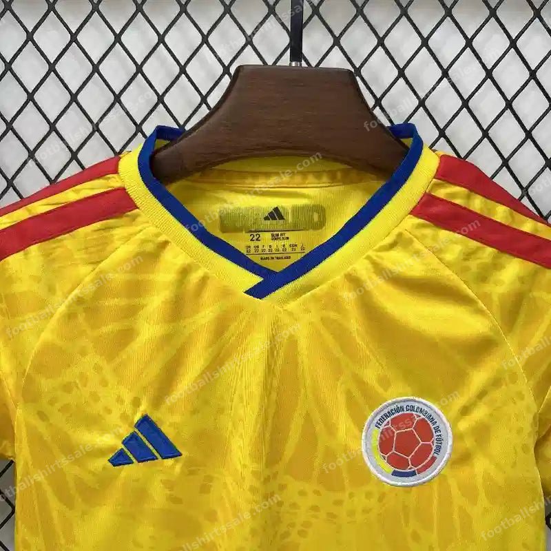 2026 Kids Size Colombia Home Football Shirt - Detail 2