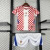 2026 Kids Size Croatia Home Football Shirt - Detail 5