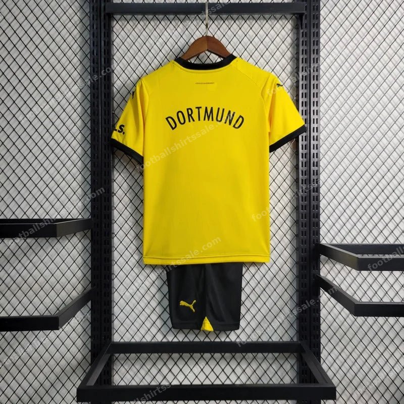 2023/2024 Kids Size Dortmund Home Football Shirt - Detail 1
