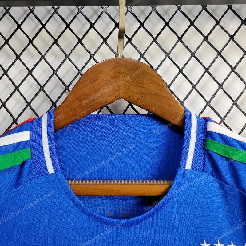 2024 Kids Size Italy Home Soccer Shirt 1:1 Thai Quality - Detail 4