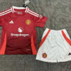 2024/2025 Kids Size Manchester United Home Football Shirt 1:1 Thai Quality