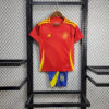 2024 Kids Size Spain Home Football Shirt 1:1 Thai Quality