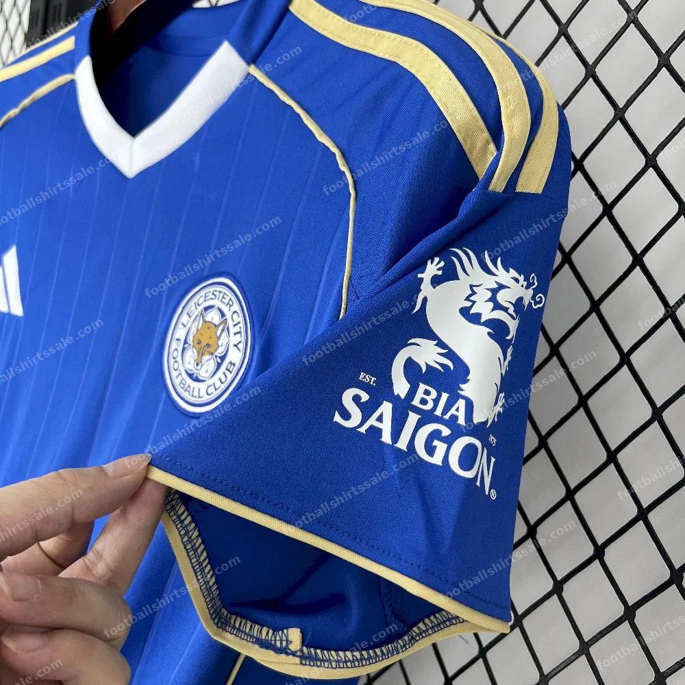 2025/2026 Leicester City Home Football Shirt - Detail 4