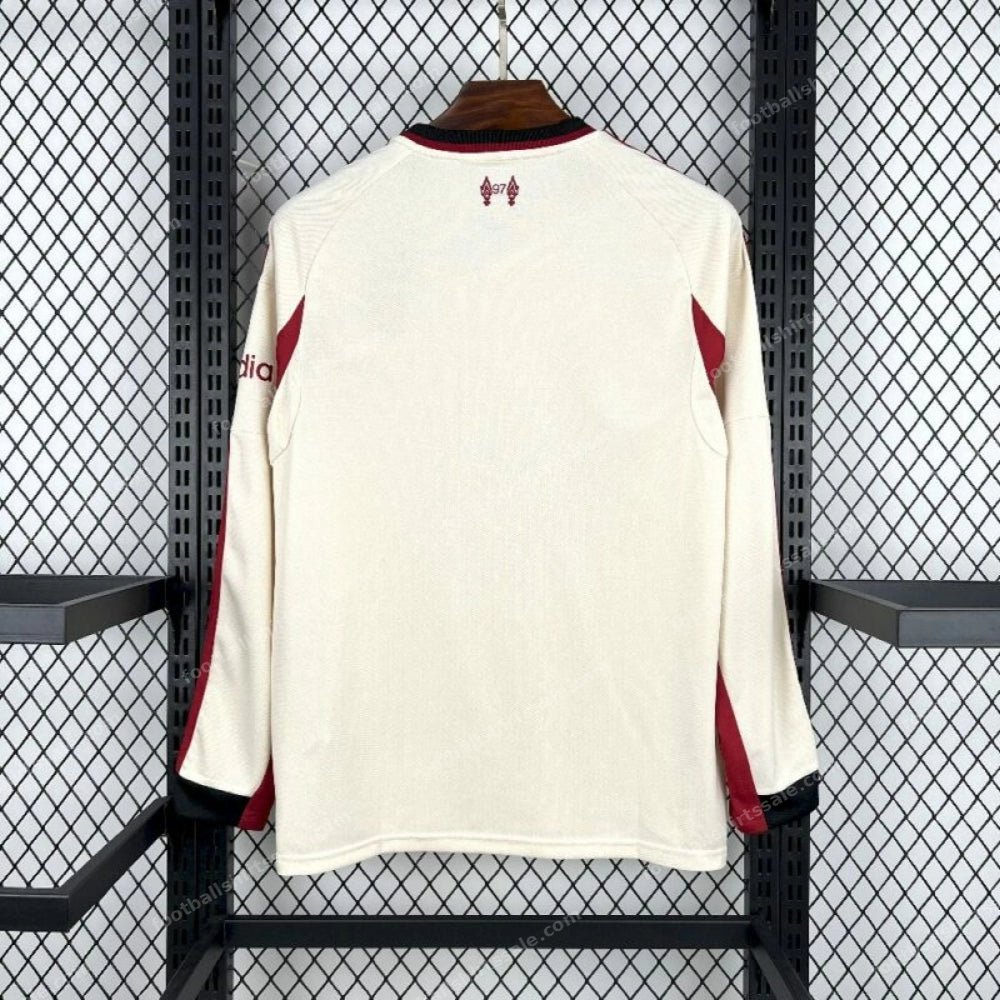 2025/2026 Liverpool Away Long Sleeves Jersey - Detail 1