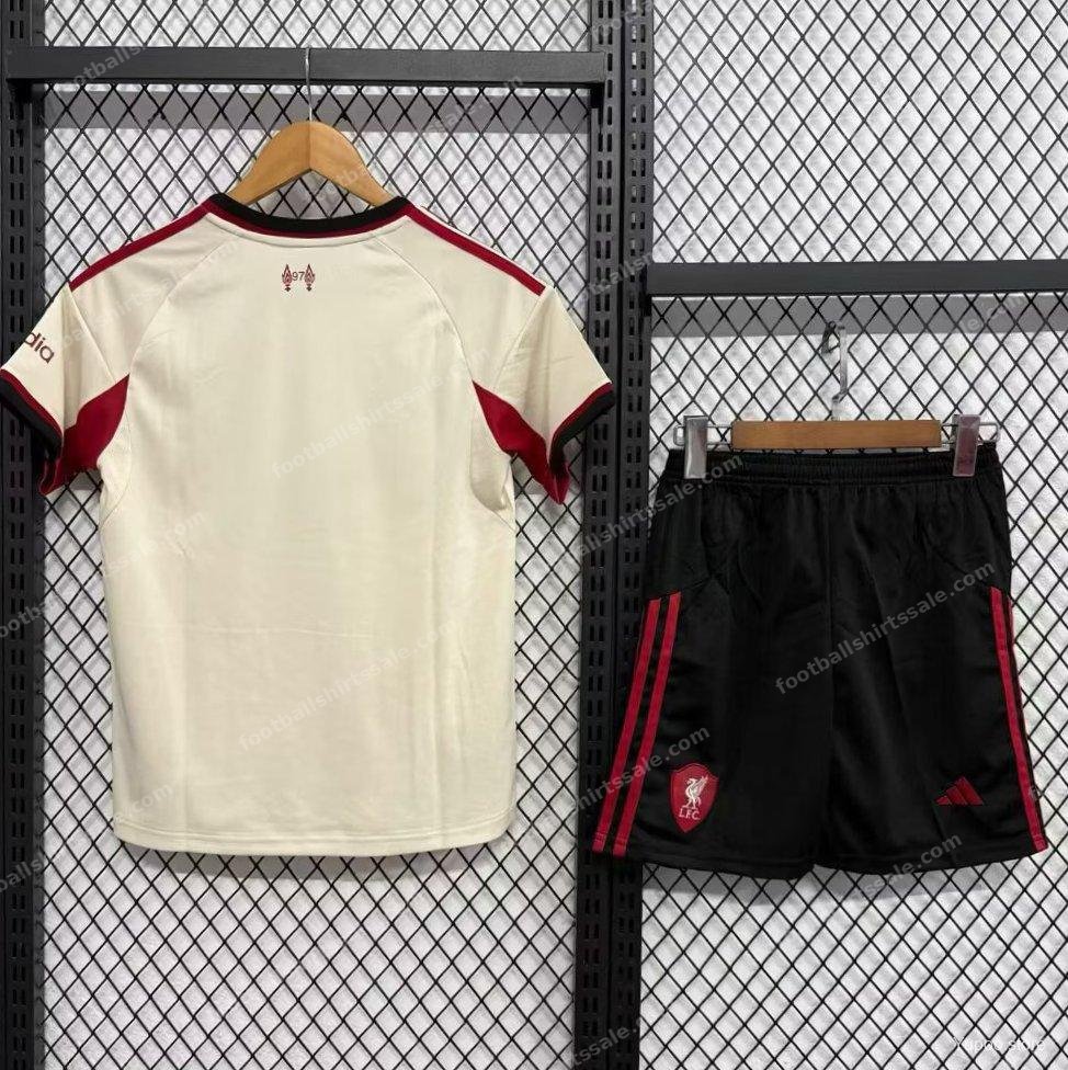 2025/2026 Liverpool Away Soccer Jersey Kids Size - Detail 1